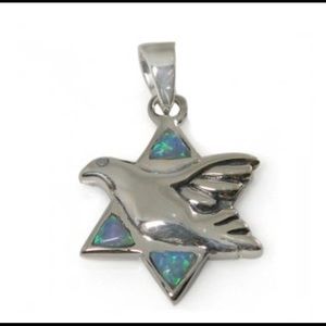 Peace Dove Sterling Silver and Opal Star of David
